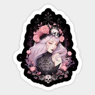 Pink Goth Princess Sticker